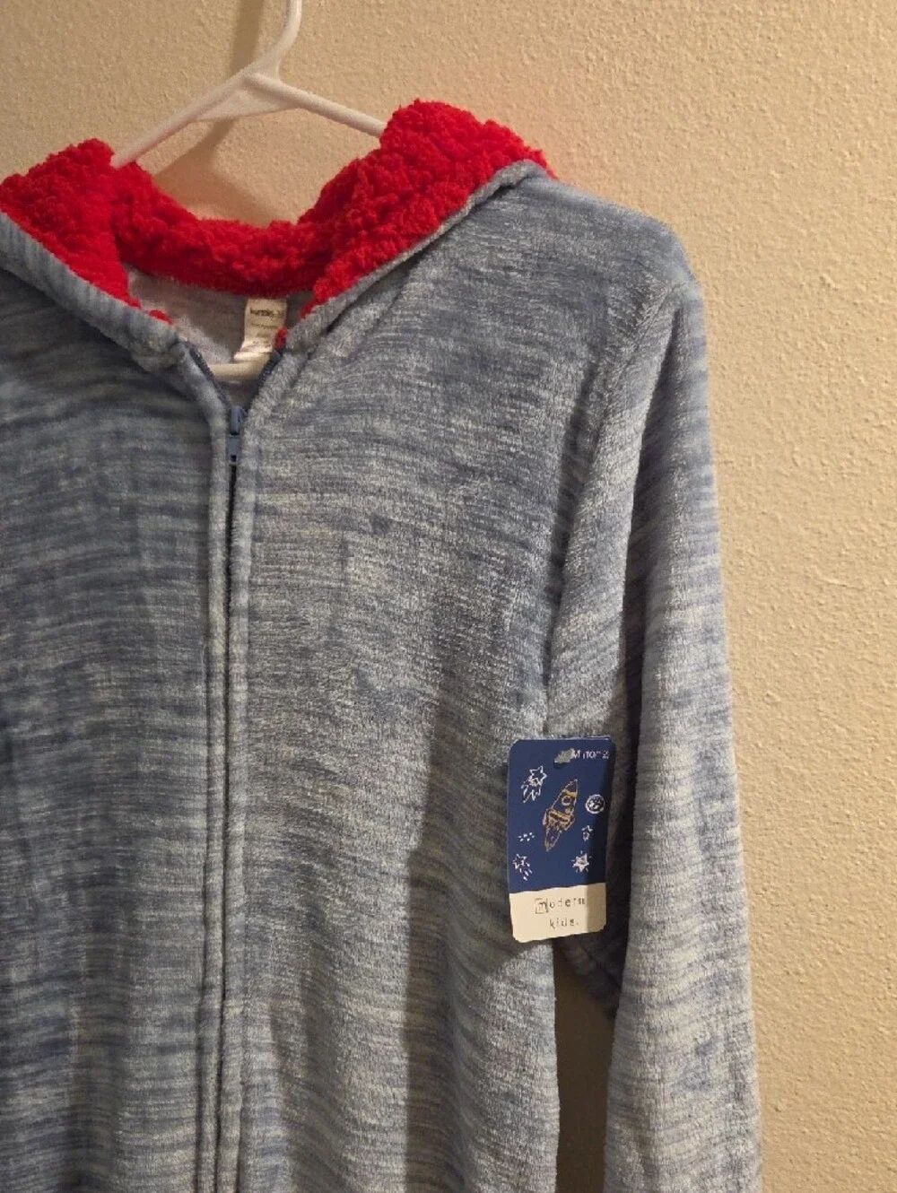 Playful Super Soft and Fun Kids Shark Hooded One-Piece - Pajama Or Costume